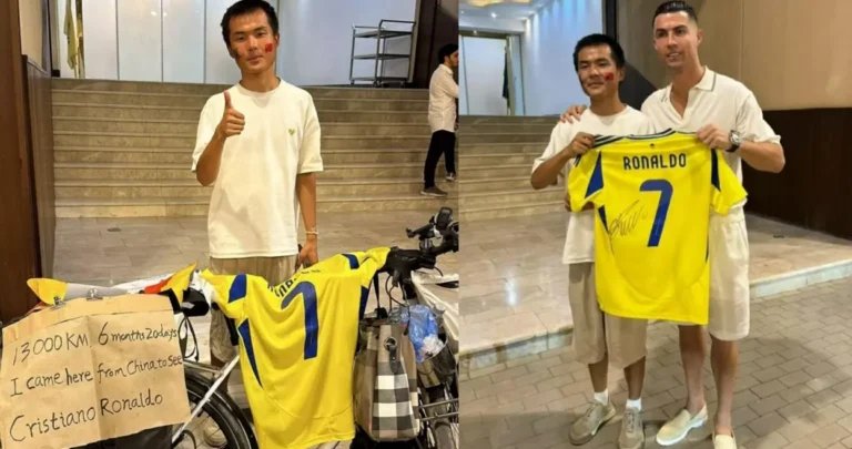 Devoted Fan Cycles 13,000 km Across Seven Countries to Meet Cristiano Ronaldo